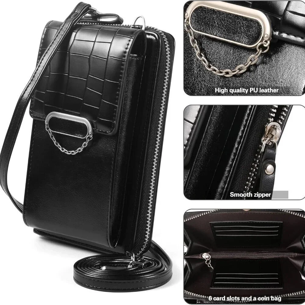 Small Crossbody Cell Phone Bag Wallet with Card Slots for Women Travel Purse